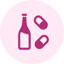 Drugs and alcohol icon